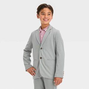 Cat & Jack Boys' Gray Knit Blazer, 4